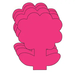 SHAPES ETC. Large Single Color Creative Foam Cut-Outs - Flower