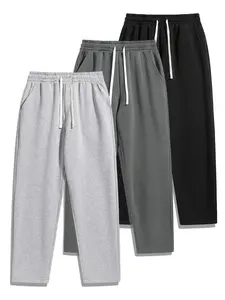 Soft Knit Sport Pants Elastic Fit, Lightweight 95% Polyester 5% Spandex Drawstring, Straight Leg Design, All-Season Comfort, & Lightweight Sweatpants