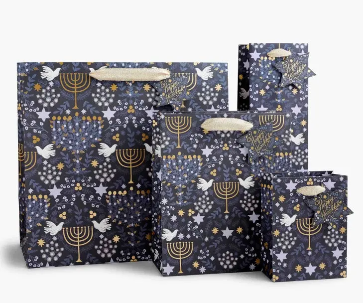 {Rifle Paper Co.} Printed Gift Bag :: Laurel Menorah