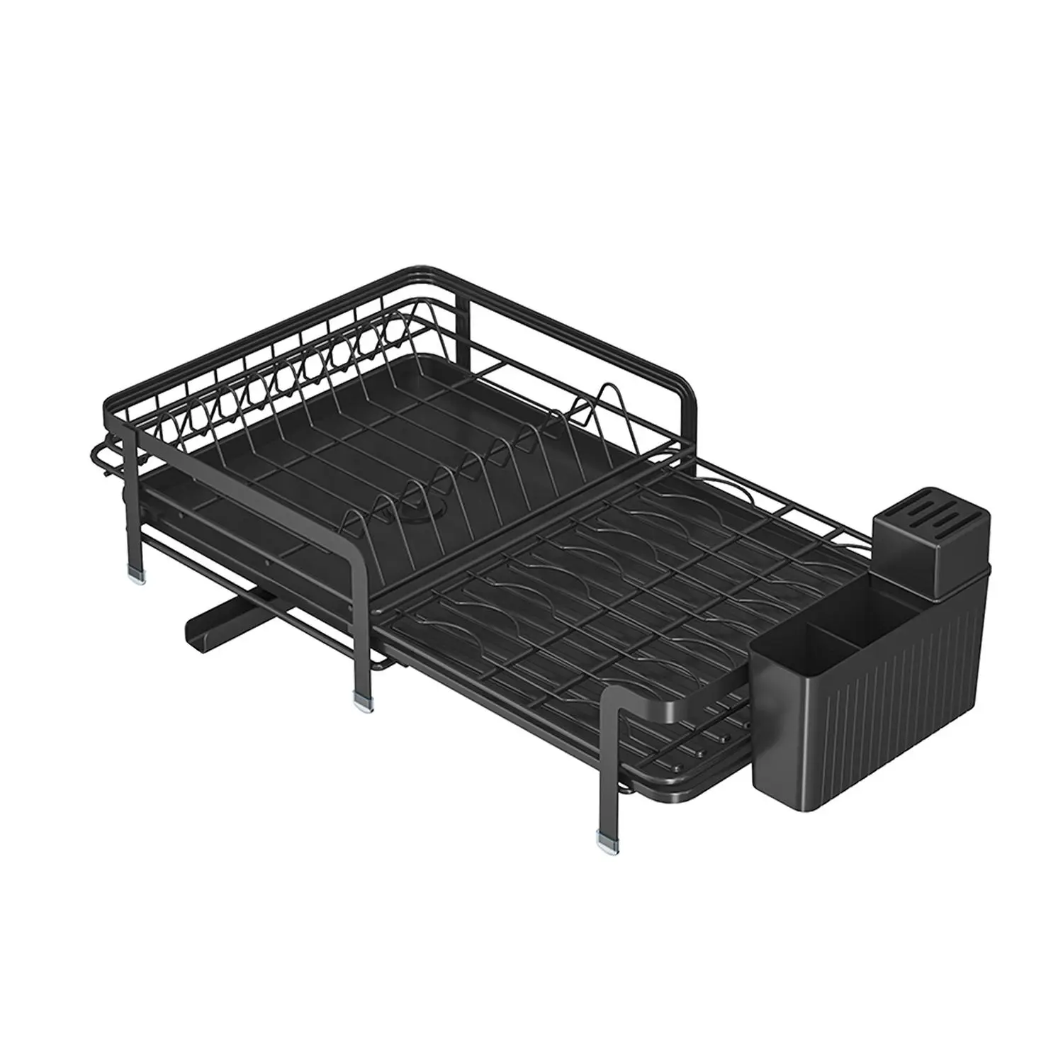 Kitchen Bowl & Plate Storage Rack, Multi-functional Draining Rack, Household Countertop Storage Basket for Bowl & Plate, Organiser