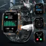 Men's Military Wearable Digital Smartwatch with 1.52" HD Screen, Fitness Tracker Watch, Flashlight, Phone Call Capability, Heart Rate SpO2 Stress Sleep Tracking, Waterproof, Compatible with iPhone & Android, Men's Accessories
