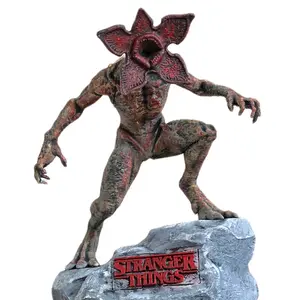 Hand Painted Demogorgon Statue from Stranger Things - Unique Decor for Home and Office