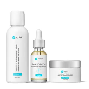Perfect Image TONE Brightening Bundle – Hydro-Glo Skin Brightening Cleanser, Lactic 30% Gel Peel, Hydra-Repair Wrinkle Cream – Exfoliate, Brighten & Hydrate