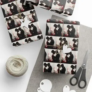 Romantic Rose Wedding Wrapping Paper – Elegant Love Design