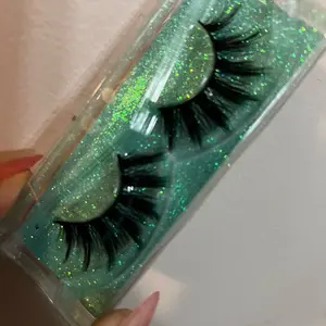 Radiance Lash By: Aisha T x Royal Glitz & Glam - Glittery Green Packaging False Eyelashes for Dramatic Look