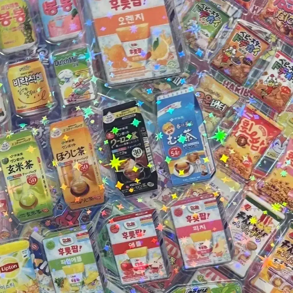 new cute 5pcs Snack Food Packaging Stickers For Phone PET Waterproof Cartoon Scrapbook Sticker Journaling Stationery Kawaii