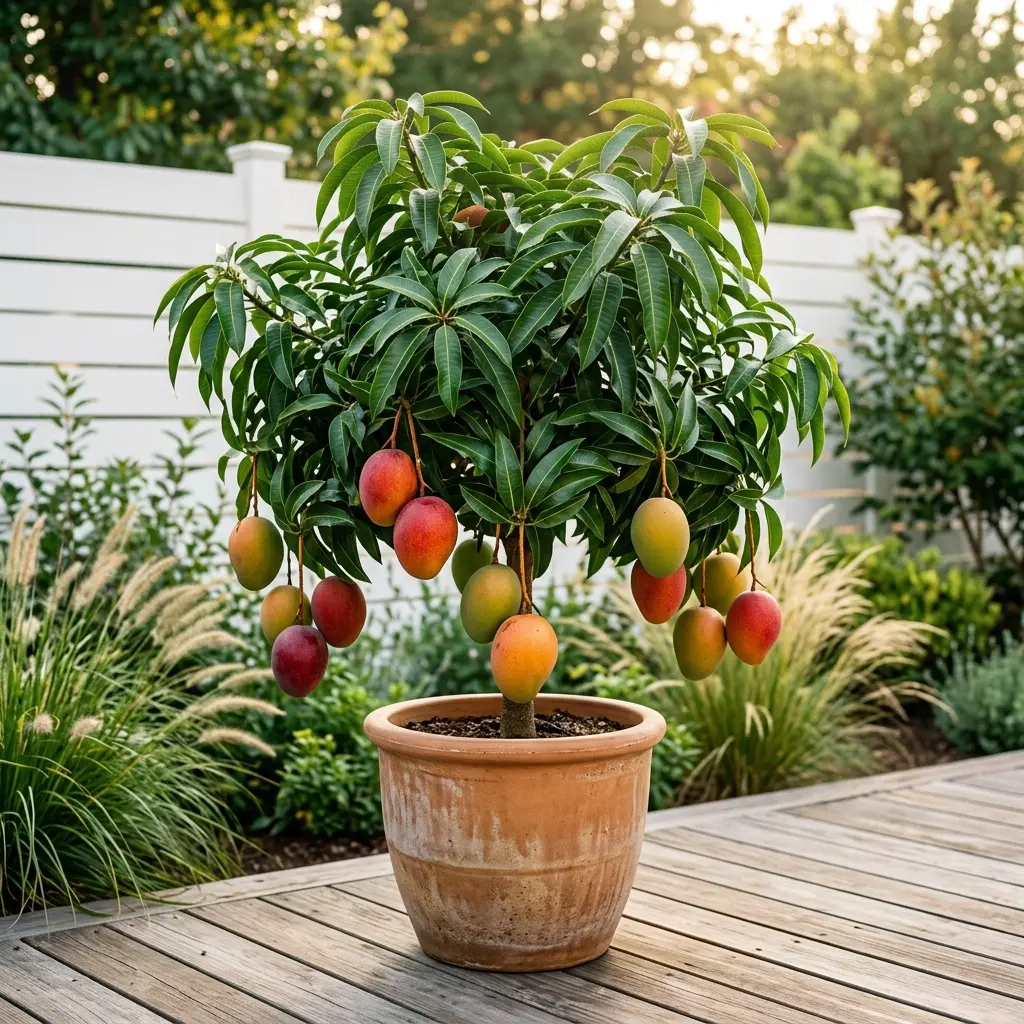 Dwarf Rainbow Mango Tree Sapling Tropical Fruit Tree Compact Mango Plant Easy Growing Backyard Garden Fruit Tree
