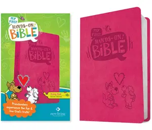 My First Hands-On Bible (Leatherlike, Pink) -- New Living Translation, Leather / Fine Binding