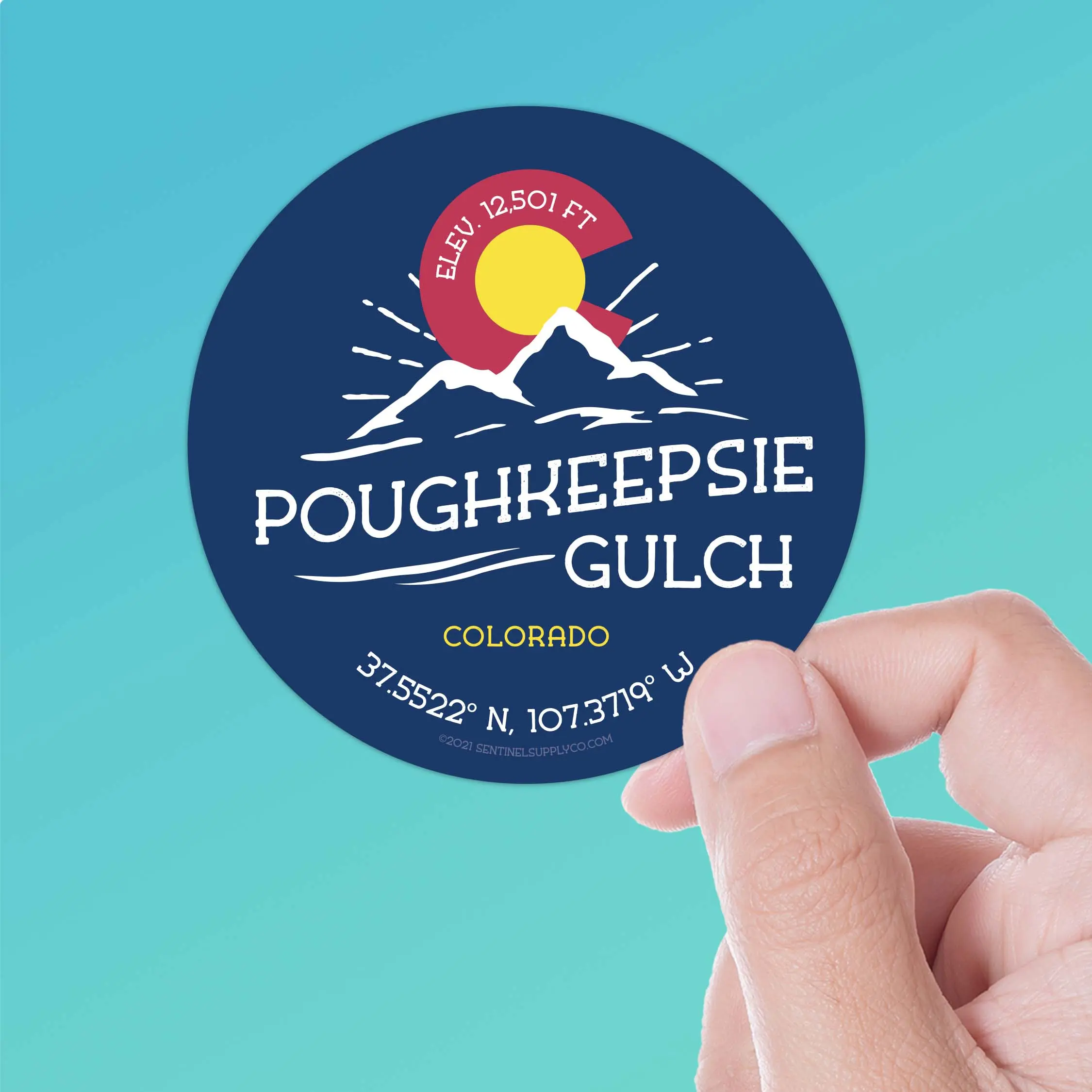 Poughkeepsie Gulch Colorado Stickers