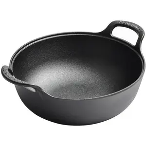 9 inch Cast Iron Wok with Handles, Grilling Pan, Use in the Oven, the Stove, or the Grill (9 inch)