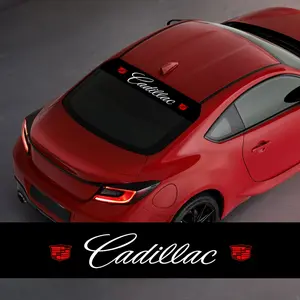 Car Windshield Decoration Stickers, Sunshade Window Covering for Cadillac, Stylish Custom Car Accessory