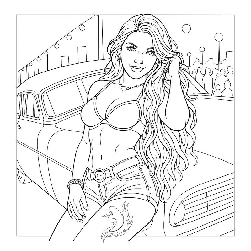 Homegirls Adult Coloring Book