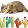 Pawsible 5-Pack Cactus Cat Toy Set - 100% Premium Cat Herb Filling, 4-6in for Kittens, Colorful Variety, Cactus-Chase Fun, Natural Stimulation, Durable Teeth Soothing, Solo or Buddy Play Kitty Toy
