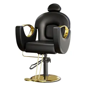 Hydraulic Reclining Salon Chair for Hair Stylists - 360° Swivel, Adjustable Height, Heavy Duty PU Leather, Sturdy Base - Multi-Functional for Home, Barbershop, Spa, Beauty Salon