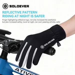 SOLOEVER Waterproof Touchscreen Gloves (Unisex) – Anti-Slip, Anti-Loss, UV Protection, Soft & Durable, Ideal for Cycling, Running, Hiking, and Outdoor Sports