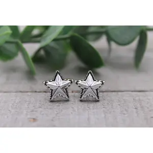 Metallic Stars Resin Stud Earrings