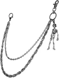 Skeleton Design Wallet Chain, Fashionable Pant Trouser Chain for Men & Women, Unisex Punk Style Chain for Daily Decor, Trendy All-match & Exquisite Jewelry for Birthday Gift