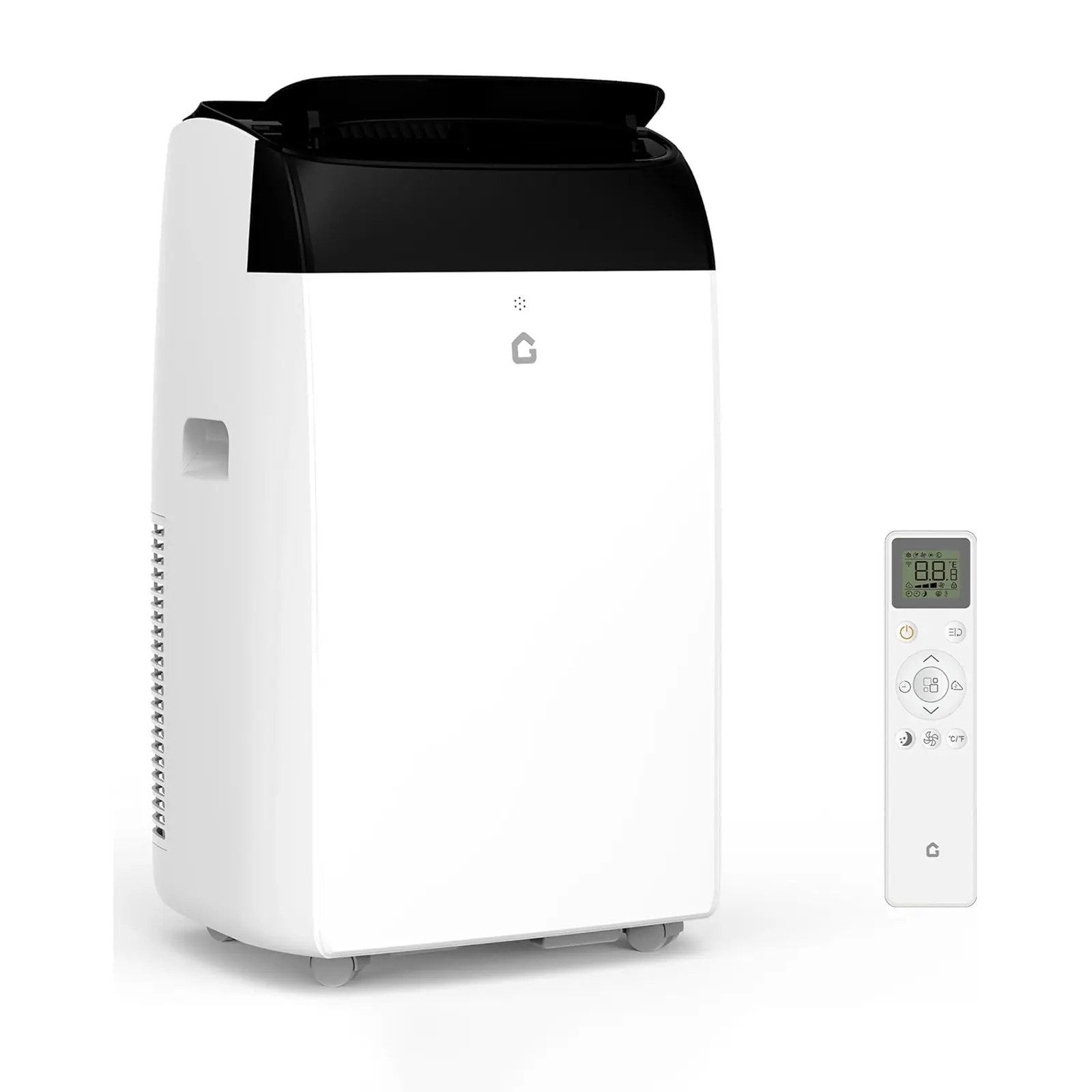 14000 BTU Portable Air Conditioner for Apartment, Office, Bedroom,Kitchen,Garages,Dorms – 3-in-1 Cooling, Dehumidifier & Fan for Rooms up to 750 Sq.Ft – LED Touch Panel, Remote Control, 24H Timer, Easy Mobility with Wheels, Complete Window Kit