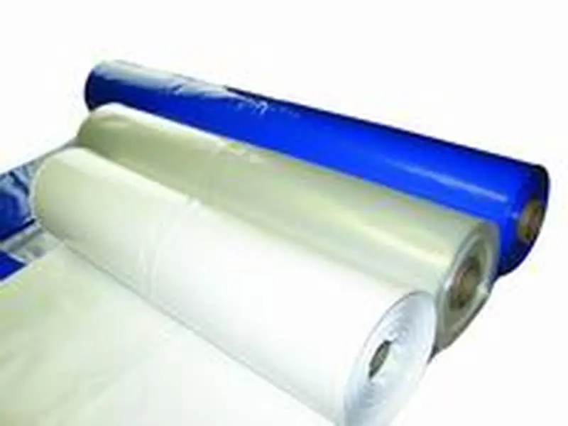 Blue 7-ml Thick Shrinkwrap, 14 ft x 128 ft Boat Wrap for Light Construction Jobs, Home Improvement Building Supplies