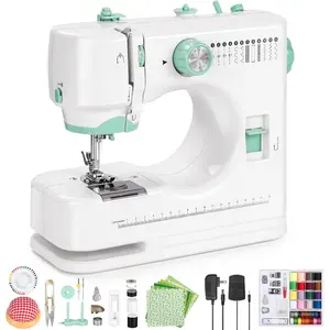 Sewing Machine for Beginners, Mini Sewing Machine with Sewing Kits, Sewing Machine with Full Featured,-in 12 Stitches, Twin Needle