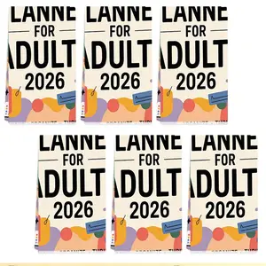 1/2/4/6pcs ADHD Planner For Adults 2026, Multiple Specifications Available, Single - sided Color, Retro Cartoonish Style, Focus Organize Thrive, Vibrant & Organized, Productivity Tool For Adults