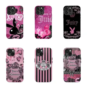 Leopard print Juicy rabbit phone Cases For iPhone 17 16 15 14 13 12 Promax Pro Plus, Double-layer hard shell protection,best Gift