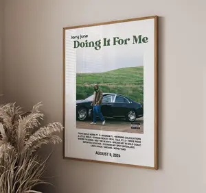 Larry June - Doing It For Me | Album Cover Wall Art | Print | Rapper Poster | Gift | Wall Print | Living Room