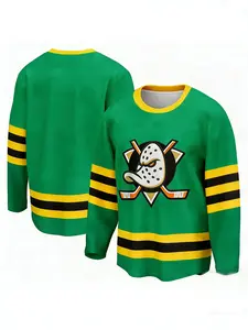 Eagle Team Design Hockey Jersey, Multi-Color, Breathable Sports Shirt, Ice Hockey Sweatshirt, 3D HD Print, Creative Design, Outdoor Activities