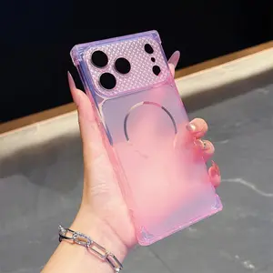 Square Anti-Drop Translucent Phone Case for iPhone 17 Pro Max 16 15 14 Plus 13 12 11 Soft TPU Solid Candy Color Frosted Cover