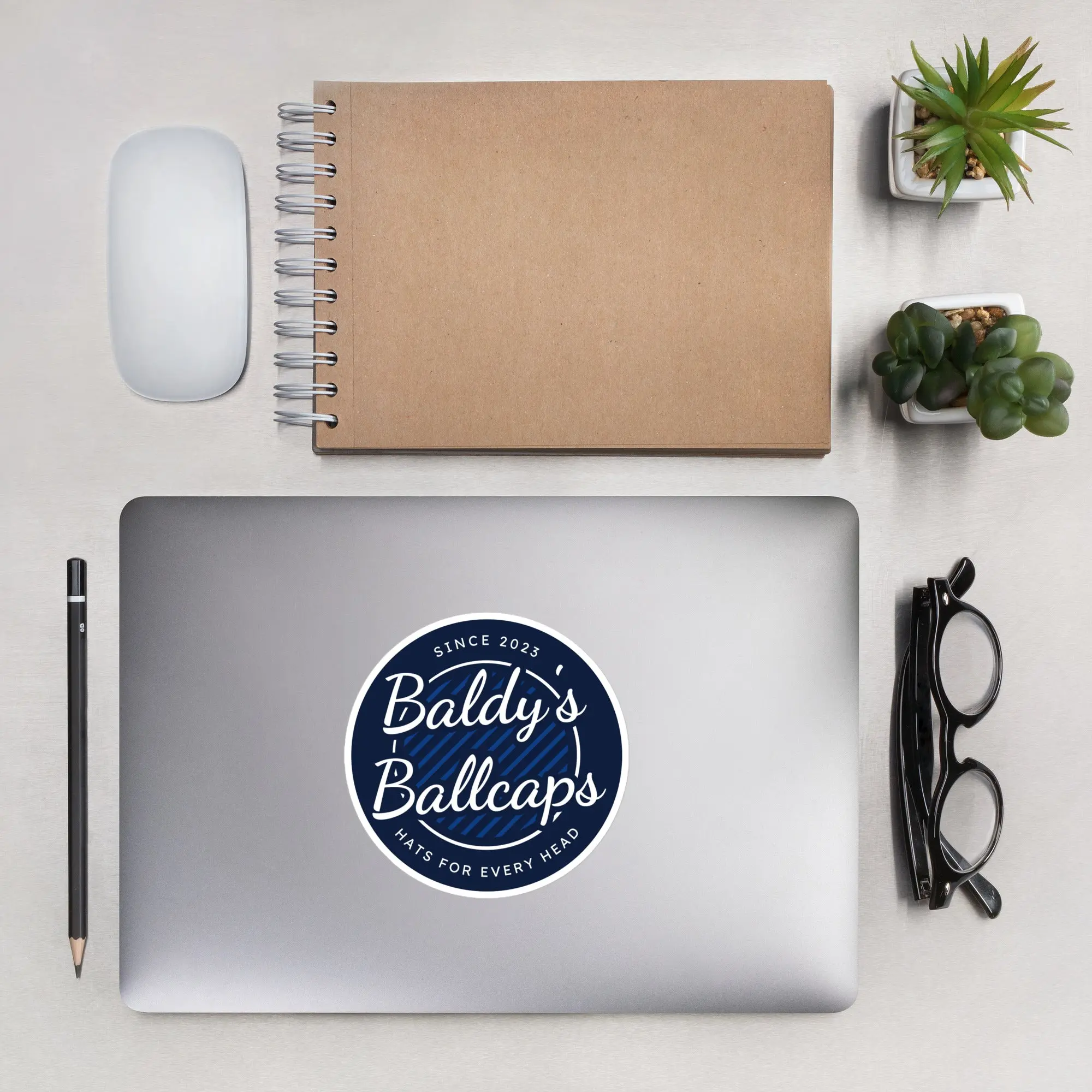 Baldy's Ballcaps Sticker