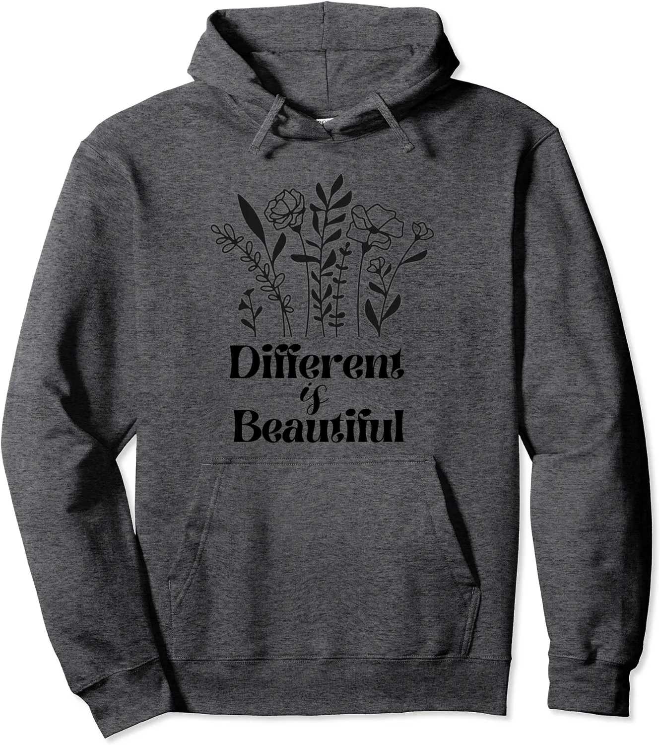 Different Is Beautiful Wildflowers Pullover Hoodie - Joelalbe Shop 63B0CFLV6C3D