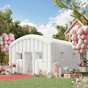 Extra Large Inflatable Nightclub Party Tent - 20x16x12ft Portable Blow Up Disco Club with Zippered Doors &, Heavy-Duty 210D Oxford Fabric, Sturdy Frame with Metal D-Rings & Panels for Adult Birthday, Wedding, Corporate Events - Easy Setup & Storage