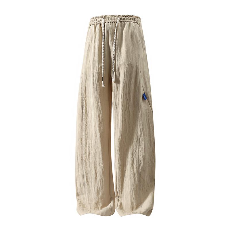 Men’s summer lightweight American casual cargo pants made from Lyocell fabric—breathable, comfortable, straight cut, loose fit