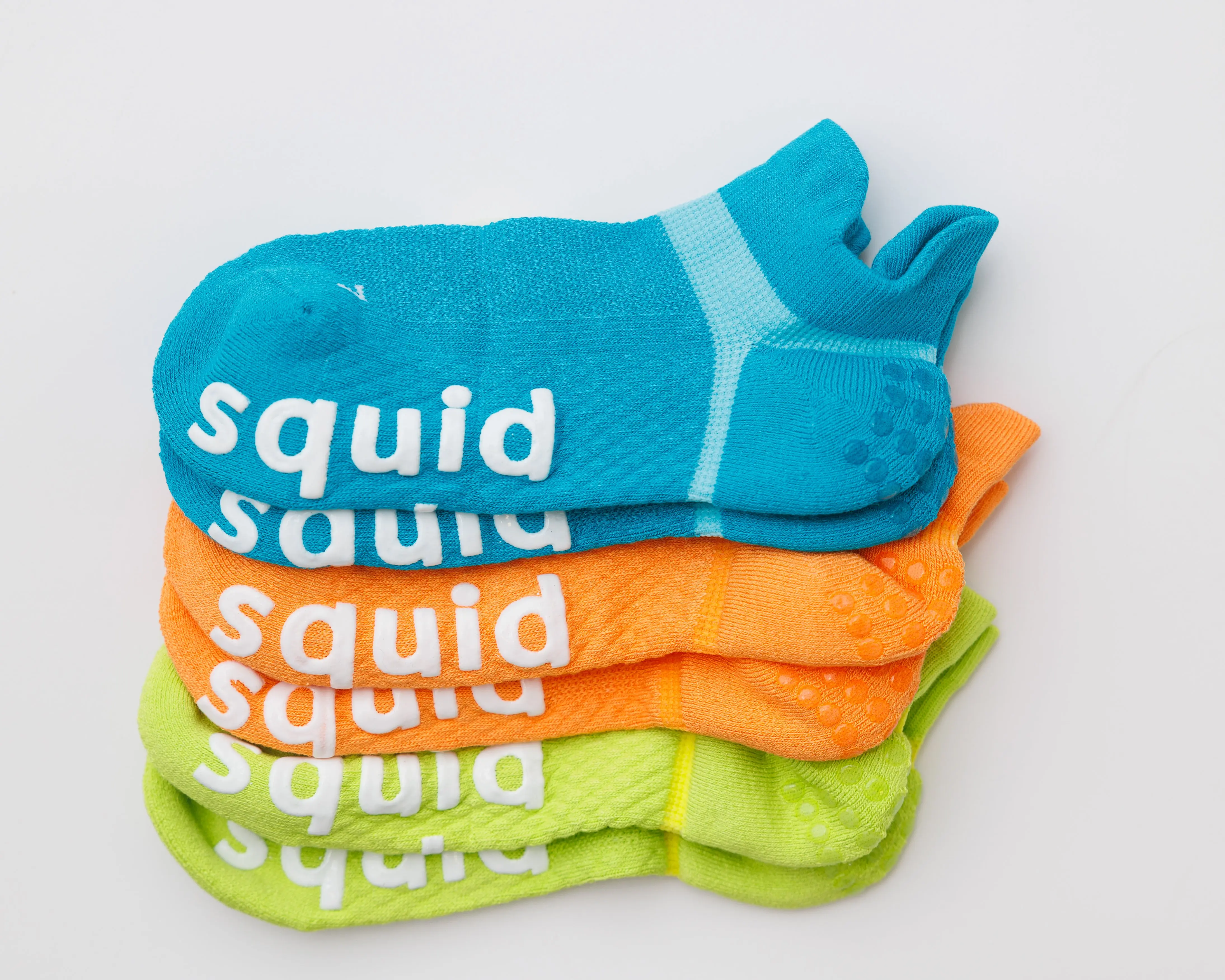 Squid Socks Athletic Performance Grip Socks | S-GRIP Technology | Breathable Comfort, Stability, Power & Control | Adult | The Power Pack | Ankle