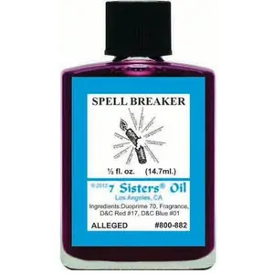 7 Sister's Spell Breaker Oil 1/2 oz (Aceite Espiritual Rompe Conjuro) to reverse and break any evil spells