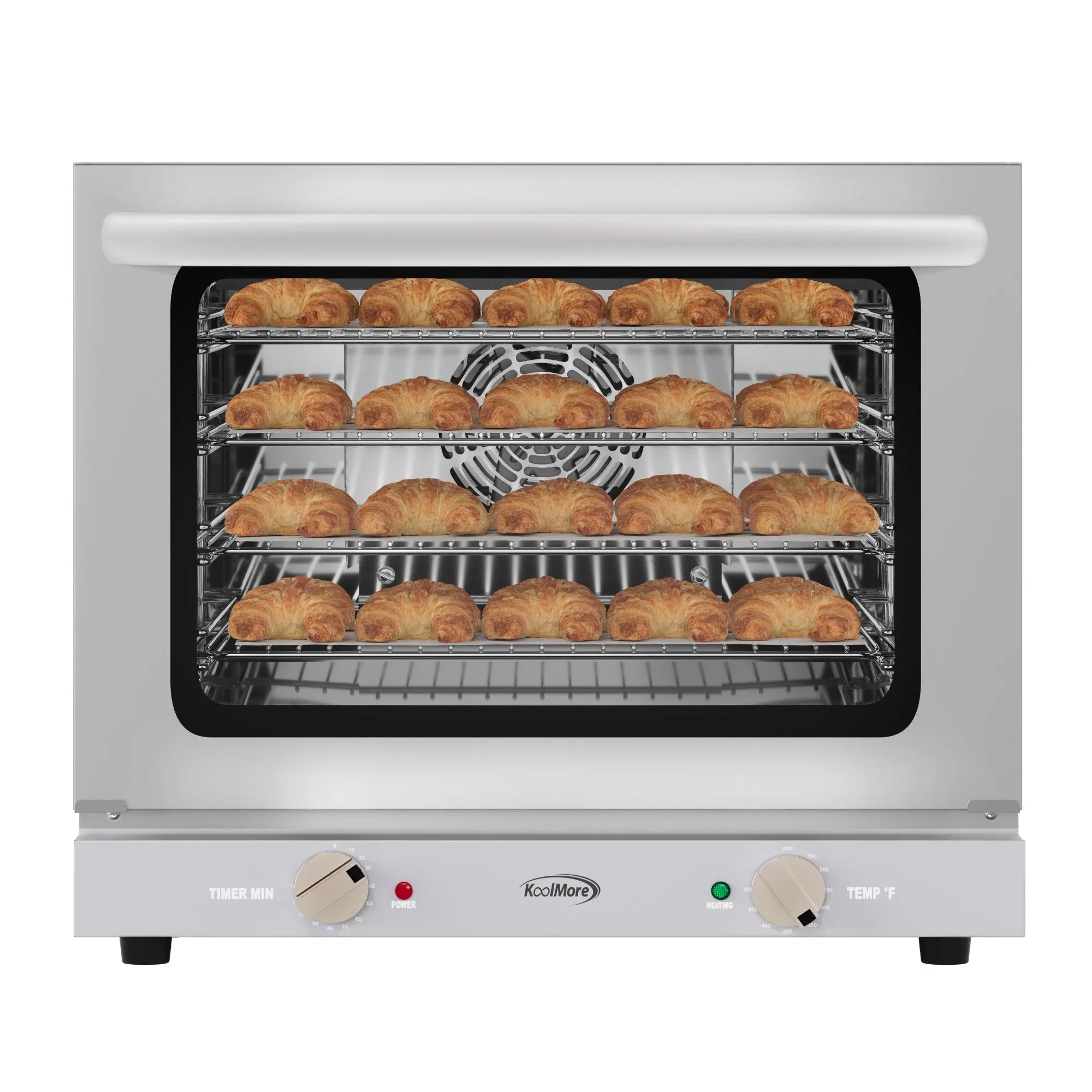 23 in. Countertop Convection Oven for Half-Size Pans with 4 Racks and 2800W of Power in Stainless-Steel - 208/240V, 2.3 cu. ft.