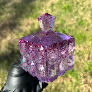 Lilac Holographic Jewelry and Trinket Box