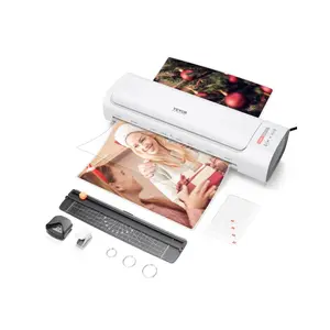 VEVOR Laminator Machine, Thermal Laminator for Max A4 Paper Size, 3 - 4 min Quick Warm Portable Laminator, 3 - 5 mil Thickness, Ideal for Home, Office, Business, or School Supplies, White+ GreyVEVOR Super Brand Day
