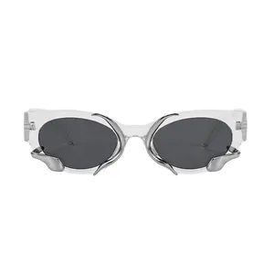2026 Plastic Brain Geometric Frame Double Beam Sunglasses, Futuristic Design, Tech Sense, Travel Accessories, Summer Outfits, Summer Freshness, Vacation Outfits