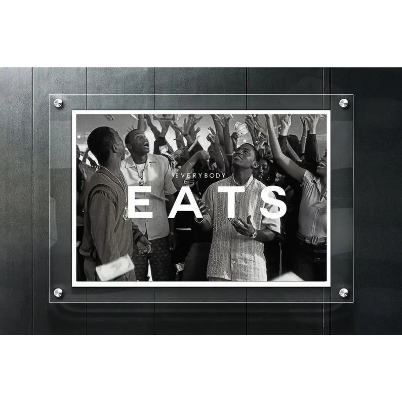 Paid in Full Everybody Eats Unframed Art Print - Hypebeast Cult Classic Movie Borderless Graphic Print, 12x18/16x24/17x17/24x24/27x40/30x30 Multi-Size Street Art, Home Decor Wall Decoration Shipped in a Tube, Graphic Prints