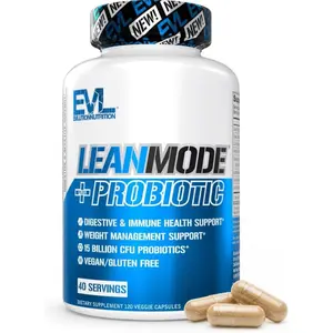 Probiotic Capsules with 15 Billion CFU and Leanmode Digestive Support and Gut Health Supplement for Men and Women