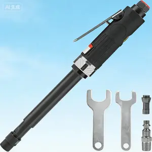 Extended Shaft 1/4" Straight Air Die Grinder Tool, High Speed Extra Long 11" Pneumatic Grinder, Professional Air-Powered Die Grinder, Reusable Durable Industrial Grinding Tool for Precision Work