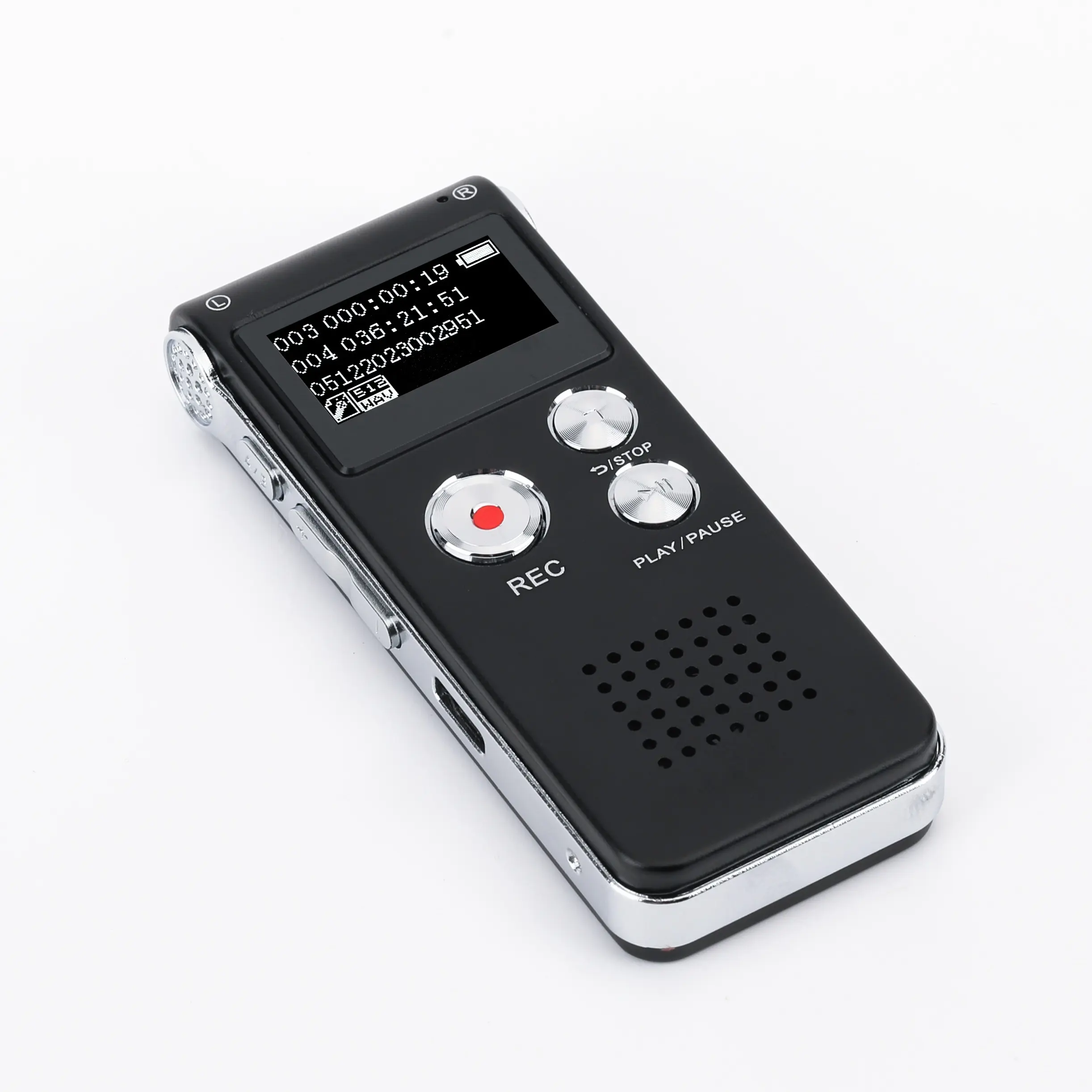 8GB Digital Voice Recorder - Versatile Rechargeable MP3 Player, 650 Hours Storage, 106g Lightweight, Personal Computer Compatible for Personal Use