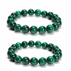 8mm Malachite Bead Bracelet - Harmony & Transformation