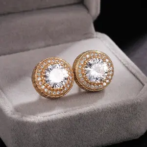 {Comfortable Earrings} Retro Round Earrings - Personalized Fashion Street Versatile Earrings for Men and Women - Give Boys and Girls Holiday Gifts Outdoordun Jewelry Earring Stack