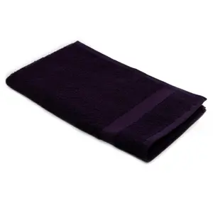 Rifz  GS Collection Bleach Proof Salon Hand Towels, Eggplant - Pack of 6