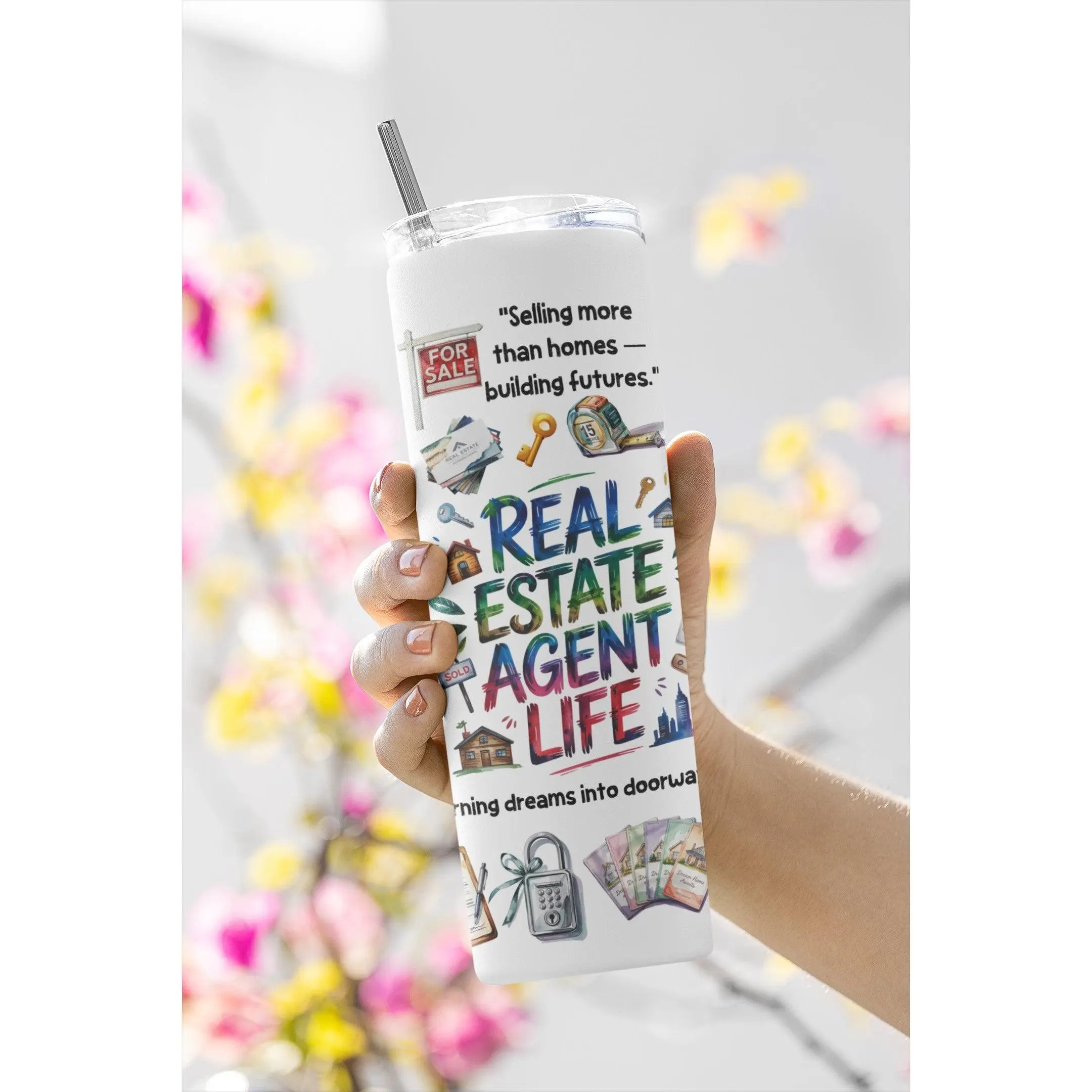 Real Estate Agent Life 20 oz Tumbler| Ready to Gift | Kintoir