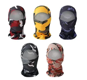 Yeomoo 5PCS Camouflage Balaclava Face Mask UV Protection Men Women Shiesty Motorcycle Fishing Hiking Cycling Neck Gaiter Face Clothing Neck Mask Scarf Breathable Bandana Cool For Summer Gaiter for Windproof Sports Protective Gear Ski Mask Chain
