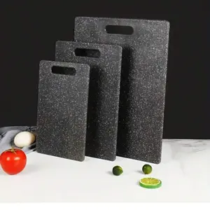 3 Pieces Of Imitation Marble Pattern Kitchen PP Cutting Board, High-Quality Kitchen Classification Cutting Board, Suitable For Fruits, Vegetables And Meat, Can Be Hung, Juice Trough, Suitable For Family Restaurants, Check-In Gifts, Ramadan Gifts