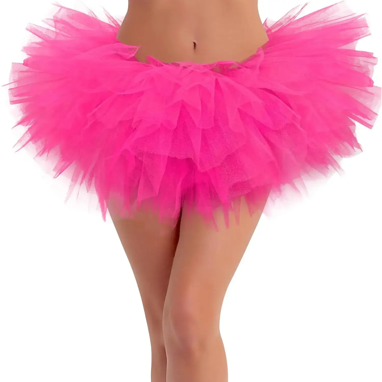 Tutus for Women 5 Layers Fluffy Skirt Adult Tutu Skirts for Women Tulle Skirt Halloween Tutu Costumes Woman 80s Tutus